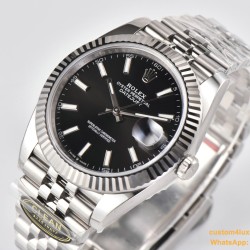 Datejust 126334 41mm Jub 904L SS/SS Black/Stk Clean VR3235