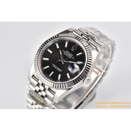 Datejust 126334 41mm Jub 904L SS/SS Black/Stk Clean VR3235