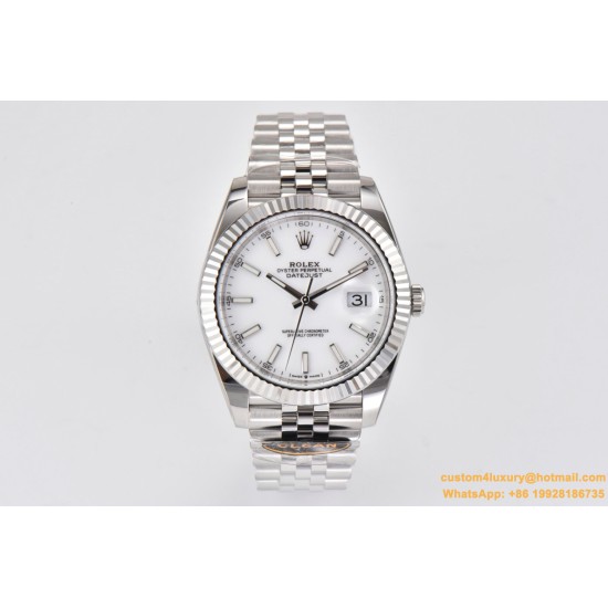 Datejust 126334 41mm Jub SS/SS White/Stk Clean VR3235