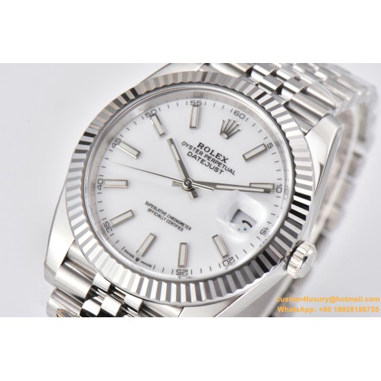 Datejust 126334 41mm Jub SS/SS White/Stk Clean VR3235
