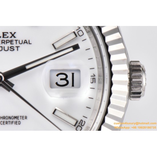 Datejust 126334 41mm Jub SS/SS White/Stk Clean VR3235