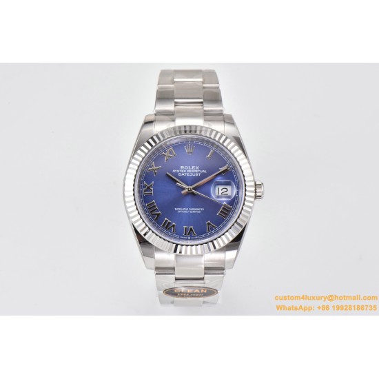 Datejust 126334 41MM Blue/Roman 904L Oyster Bracelet Clean VR3235