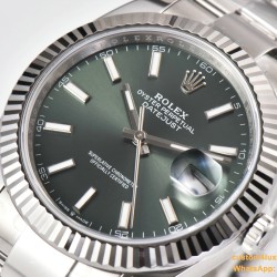 Datejust 126334 41mm Oyster 904L SS/SS Grey/Stk Clean VR3235