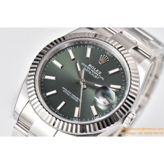 Datejust 126334 41mm Oyster 904L SS/SS Grey/Stk Clean VR3235
