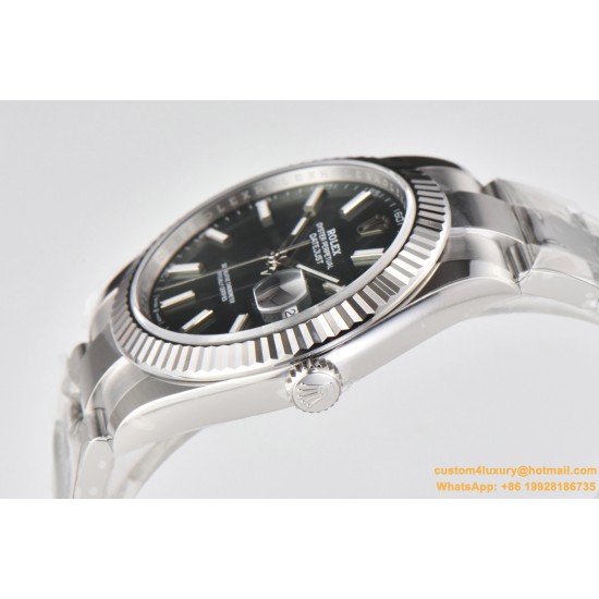 Datejust 126334 41mm Oyster 904L SS/SS Grey/Stk Clean VR3235