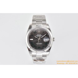 Datejust 126334 41mm Wimbledon Oys SS/SS Gray Dial Clean VR3235