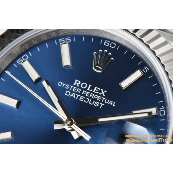 Datejust 126334 41mm Jubilee 904L SS/SS Blue/Stk Clean VR3235