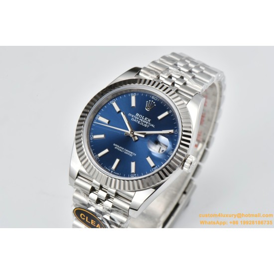 Datejust 126334 41mm Jubilee 904L SS/SS Blue/Stk Clean VR3235