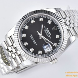 Datejust 126334 41mm Jub SS/SS Black/Mois Clean VR3235