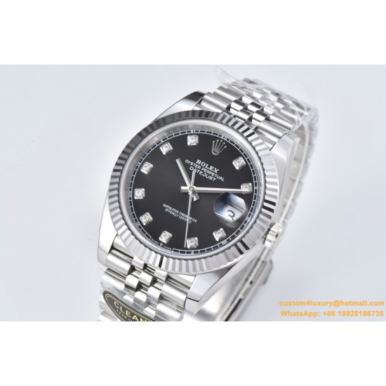 Datejust 126334 41mm Jub SS/SS Black/Mois Clean VR3235