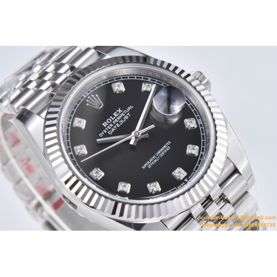 Datejust 126334 41mm Jub SS/SS Black/Mois Clean VR3235