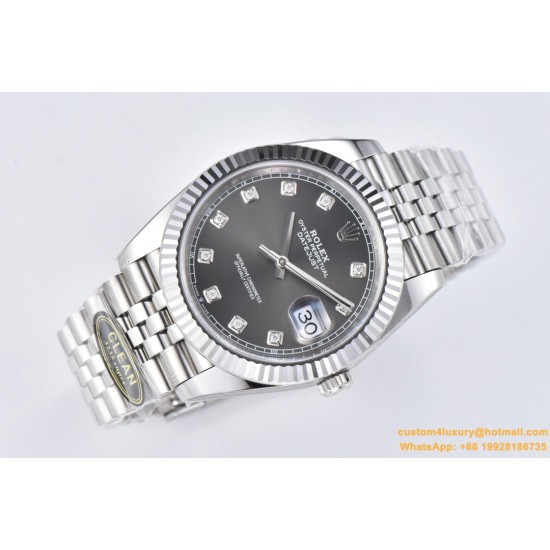 Datejust 126334 41mm Jub SS/SS Grey/Mois Clean VR3235