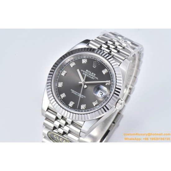 Datejust 126334 41mm Jub SS/SS Grey/Mois Clean VR3235