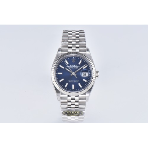 Datejust 126234 36mm Jub SS/SS Blue/Stk Clean VR3235