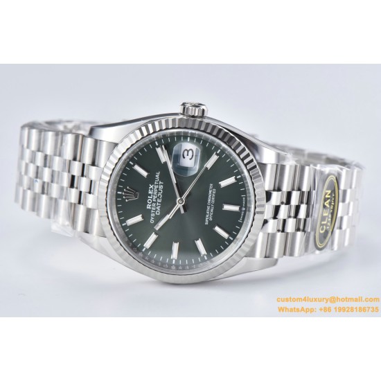 Datejust 126234 36mm Jub SS/SS Grey/Stk CLEAN(JQF) VR3235