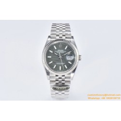 Datejust 126234 36mm Jub SS/SS Palm Motif Green/Stk CLEAN(VSF) VS3235