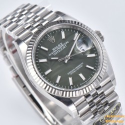 Datejust 126234 36mm Jub SS/SS Palm Motif Green/Stk CLEAN(VSF) VS3235