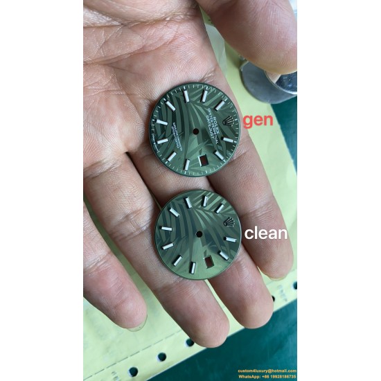 Datejust 126234 36mm Jub SS/SS Palm Motif Green/Stk CLEAN(VSF) VS3235