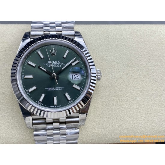 Datejust 126334 41mm Jub SS/SS Green/Stk VSF VS3235