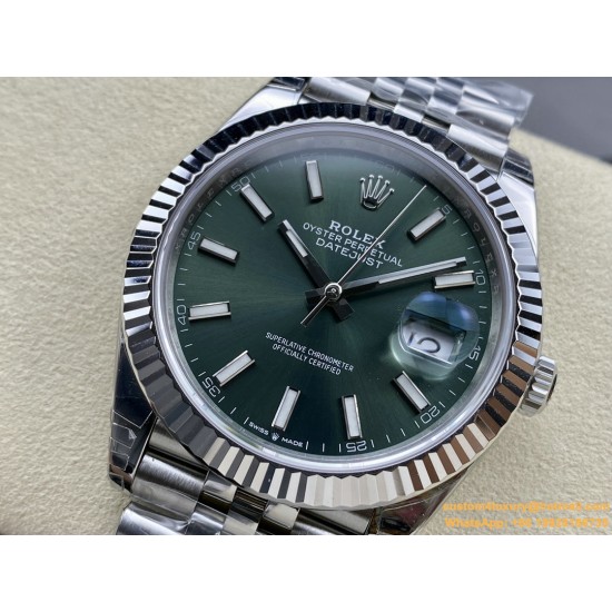 Datejust 126334 41mm Jub SS/SS Green/Stk VSF VS3235