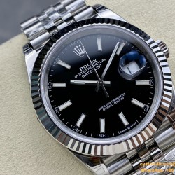 Datejust 126334 41mm Jub Flt 904L SS/SS Black/Stk VSF VS3235