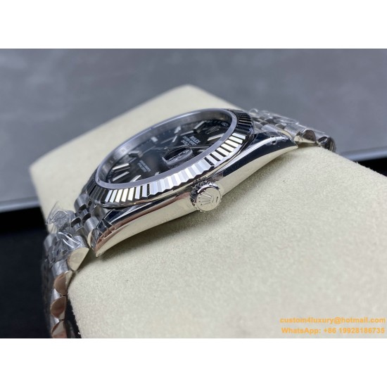 Datejust 126334 41mm Jub Flt 904L SS/SS Black/Stk VSF VS3235