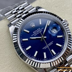 atejust 126334 41mm Jub Flt 904L SS/SS Blue/Stk VSF VS3235