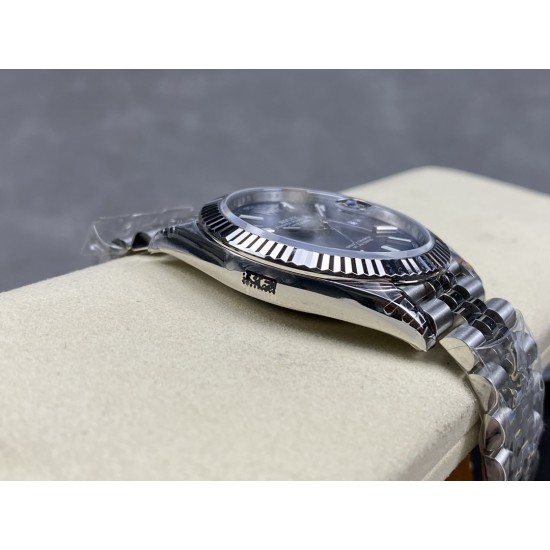 atejust 126334 41mm Jub Flt 904L SS/SS Blue/Stk VSF VS3235