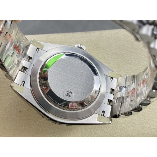 atejust 126334 41mm Jub Flt 904L SS/SS Blue/Stk VSF VS3235
