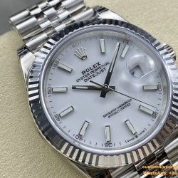 Datejust 126334 41mm Jub Flt 904L SS/SS White/Stk VSF VS3235