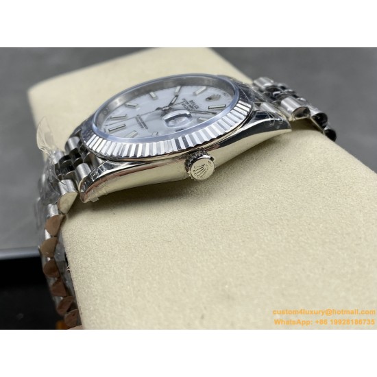 Datejust 126334 41mm Jub Flt 904L SS/SS White/Stk VSF VS3235
