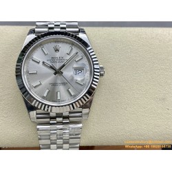 Datejust 126334 41mm Jubilee Flt 904L SS/SS Silver/Stk VSF VS3235