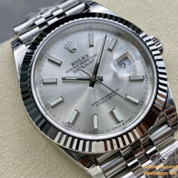 Datejust 126334 41mm Jubilee Flt 904L SS/SS Silver/Stk VSF VS3235
