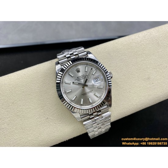 Datejust 126334 41mm Jubilee Flt 904L SS/SS Silver/Stk VSF VS3235
