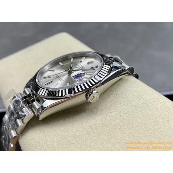 Datejust 126334 41mm Jubilee Flt 904L SS/SS Silver/Stk VSF VS3235
