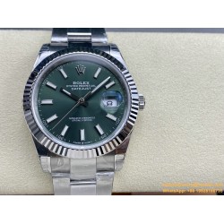 Datejust 126334 41mm Oys SS/SS Green/Stk VSF VS3235