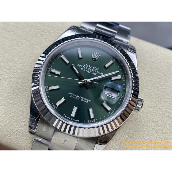 Datejust 126334 41mm Oys SS/SS Green/Stk VSF VS3235