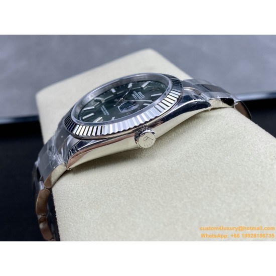Datejust 126334 41mm Oys SS/SS Green/Stk VSF VS3235
