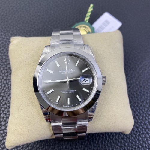 Datejust 126300 41mm Oyster 904L SS/SS Grey/Stk VSF VS3235