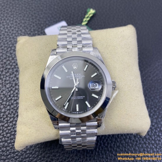 Datejust 126334 41mm Jub Flt 904L SS/SS Grey/Stk VSF VS3235