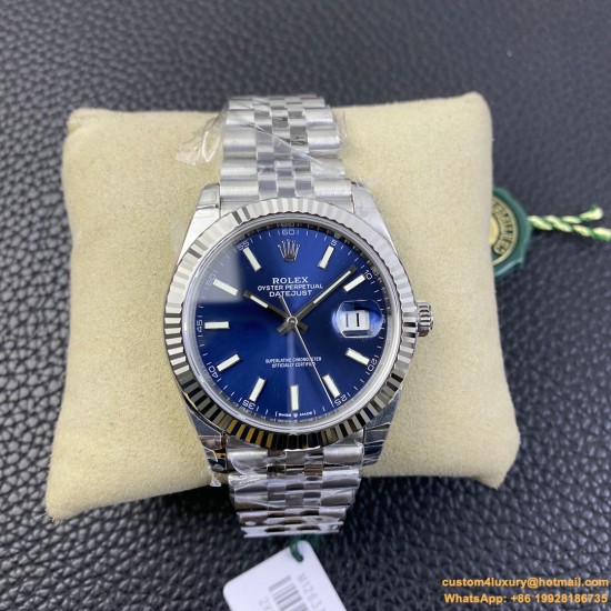 Datejust 126334 41mm Jub Flt 904L SS/SS Blue/Stk VSF VS3235