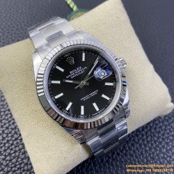 Datejust 126334 41mm Oyster Flt 904L SS/SS Black/Stk VSF VS3235