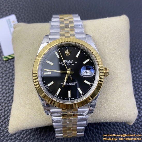 Datejust 126333 41mm Jub SS/YG Black Dial VSF VS3235