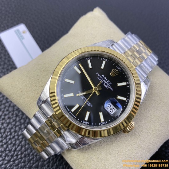 Datejust 126333 41mm Jub SS/YG Black Dial VSF VS3235
