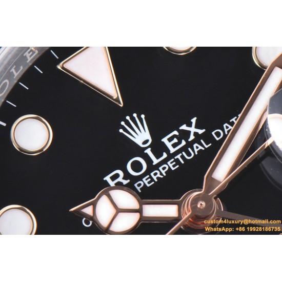 GMT II 126711 CHNR Rootbeer Oys 40mm SS/RG Blk CLEAN DD3285 Super Clone