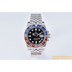 GMT II 126710 Pepsi Jub 40mm SS/SS Black Clean V3 DD3285 Super Clone