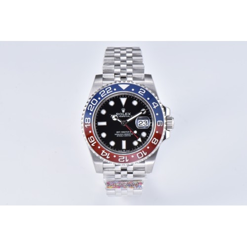 GMT II 126710 Pepsi Jub 40mm SS/SS Black Clean V3 DD3285 Super Clone