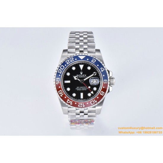 GMT II 126710 Pepsi Jub 40mm SS/SS Black Clean V3 DD3285 Super Clone