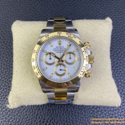 Daytona 126503 40mm YG/SS White/Stk Clean DD4131 Super Clone