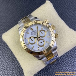 Daytona 126503 40mm YG/SS White/Stk Clean DD4131 Super Clone
